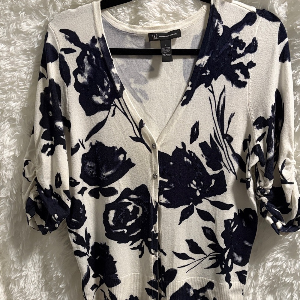 INC International Concepts Monochrome Knit Top